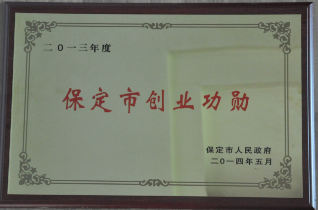 李曉恩董事長榮獲“2013年度保定創(chuàng)業(yè)功勛”稱號(hào)